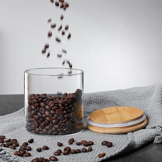 Generic Glass Jar Round With Wooden Lid 10X10Cm – Elegant Storage Container For Kitchen &Amp; Home R1010(1-8) 5 Generic Glass Jar Round With Wooden Lid 10X10Cm – Elegant Storage Container For Kitchen &Amp; Home R1010(1-8)