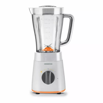 Kenwood Blender 2l Plastic Jug with Dry Grinder 500w Blp15.150wh - 2 Plastic Jars Stainless Steel Blades Ice Crush Function 2 Speed With Pulse