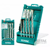Total Drill Bit Set SDS Plus 5pcs TAC190501