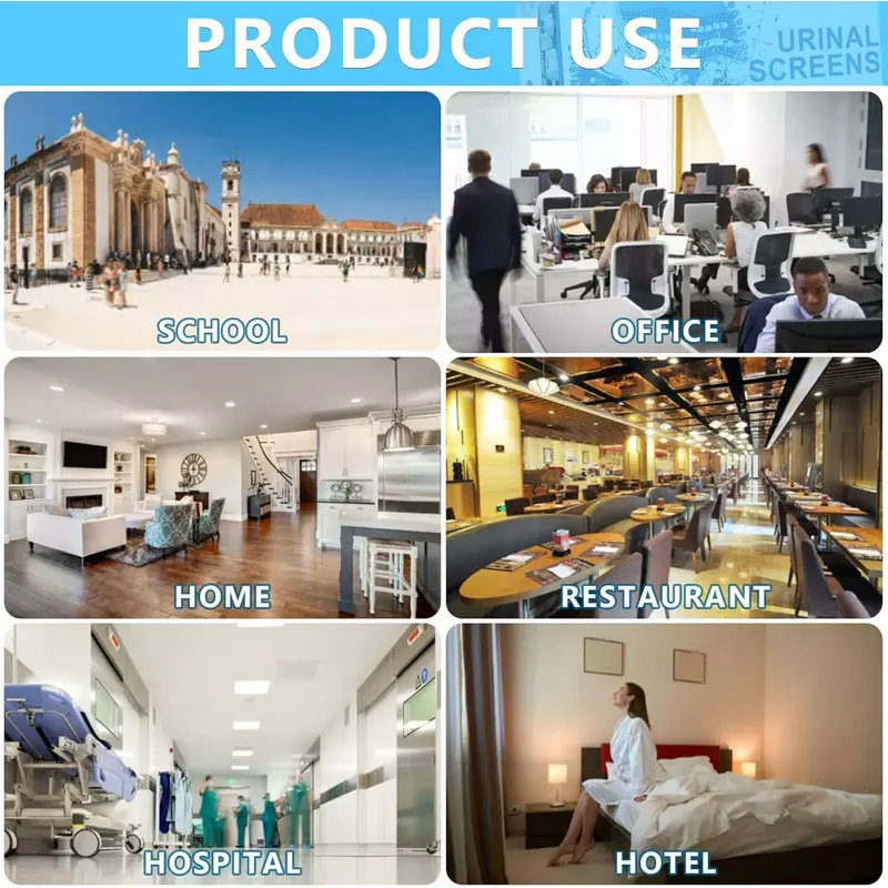 Urinal Screen Mat Deodorizer, Urinal Screen Anti-Splash With Easy Fit &Amp; Multiple Use For Toilet,Bathroom,Restaurants,Offices,Schools,Hotels (Pack Of 10) 8 Urinal Screen Mat Deodorizer, Urinal Screen Anti-Splash With Easy Fit &Amp; Multiple Use For Toilet,Bathroom,Restaurants,Offices,Schools,Hotels (Pack Of 10)