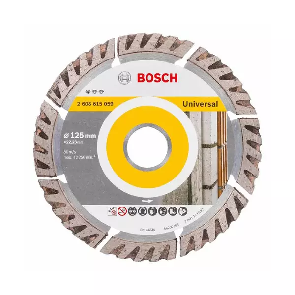 Bosch Diamond Cutting Disc Professional For Universal 125 X 22.23 X 1.6Mm 2608615059