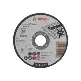 Bosch Expert for Inox Straight Cutting Disc 115 x 22.23 x 1mm 2608600545