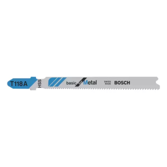 Bosch Jigsaw Blade 92 x 1.5 x 1.3mm T 118 for Metal 2608631013