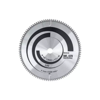 Bosch Multi Material Circular Saw Blade 355 x 30 x 3.2mm 100T for Mitre Saws 2608642213