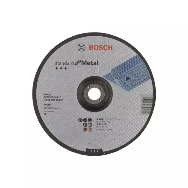 Bosch Standard For Metal Cutting Disc With Depressed Centre 230 X 22.23 X 3Mm 2608603162