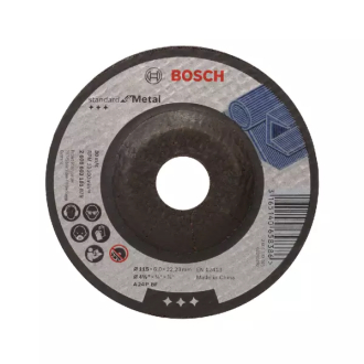 Bosch Standard for Metal Grinding Disc with Depressed Centre 115 x 22.23 x 6.0 mm 2608603181