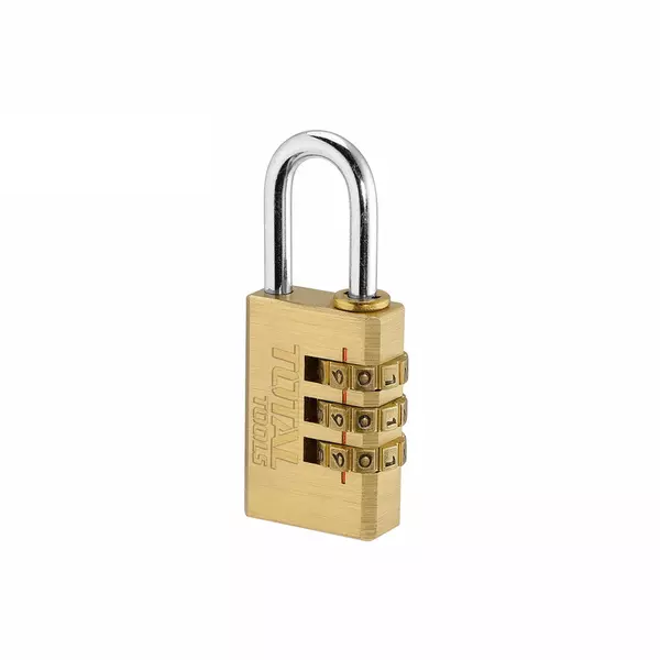 Total Brass 3 Digit Combination Padlock 3 X 30Mm, Password Combination Can Be Customized Tbck37303 1 Total Brass 3 Digit Combination Padlock 3 X 30Mm, Password Combination Can Be Customized Tbck37303