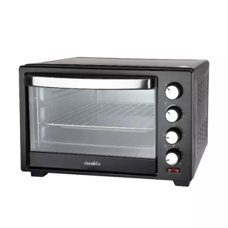 Decakila Oven Electric 38l with Rosting Function 1600w Keev010b 60 mins timer with stay on temperature control 3 heating function steel handle