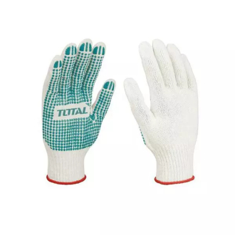 Total Knitted and PVC Dot Gloves Pair XL TSP11102