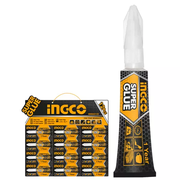 Ingco Super Glue 12Pcs Set Hsgu3122 1 Ingco Super Glue 12Pcs Set Hsgu3122