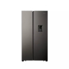 Hisense Refrigerator 508L Side by Side Door with Water Dispenser, No-Frost, Titanium Inox H670SIT-WD