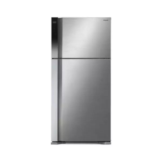 Hitachi Refrigerator 450L, 2 Door Refrigerator, Inverter Technology for Power Saving, Dual Fan Cooling, Nano Titanium Filter, Stabilizer Free, Tempered Glass Shelves, Long Cool Keeper HRTN7489DFBBKET