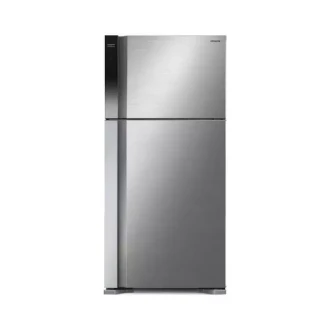 Hitachi Refrigerator 450L, 2 Door Refrigerator, Inverter Technology for Power Saving, Dual Fan Cooling, Nano Titanium Filter, Stabilizer Free, Tempered Glass Shelves, Long Cool Keeper HRTN7489DFBBKET