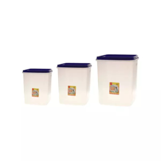 Cello Plastic Container Keep Well 5L 10L & 15L 3pc Set