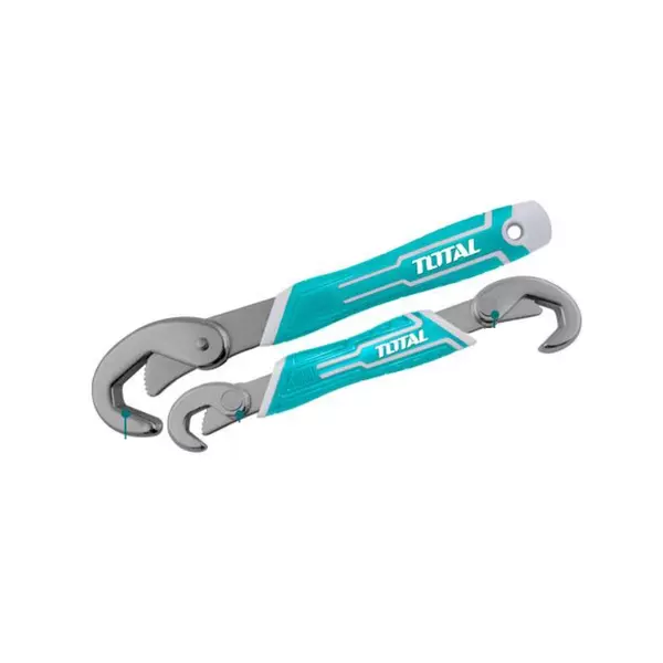 Total Bent Wrench, Double &Amp; Single Open End, Chrome Plated Tbws09328 1 Total Bent Wrench, Double &Amp; Single Open End, Chrome Plated Tbws09328