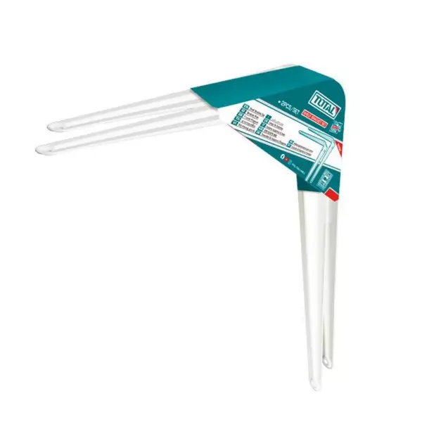 Total Shelf Bracket 2Pcs Set 10X12&Quot; With 6 Attachment Points, 12 Mounting Screws, White Tsb11012 1 Total Shelf Bracket 2Pcs Set 10X12&Quot; With 6 Attachment Points, 12 Mounting Screws, White Tsb11012