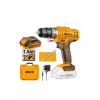 Ingco Cordless Drill Lithium-ion 12V 25NM with Integrated Work Light & LED battery power indicator CDLI1228