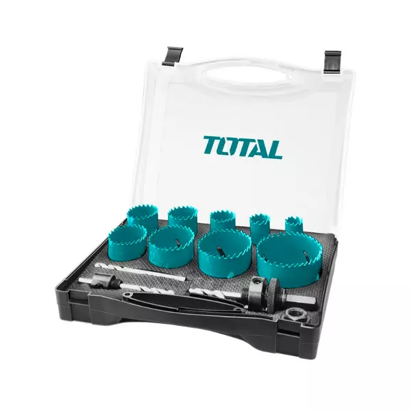 Total Bi-Metal Hole Saw Set, Ergonomic Handles Provide Comfortable Grip For Efficient Drilling Tacsh0131 1 Total Bi-Metal Hole Saw Set, Ergonomic Handles Provide Comfortable Grip For Efficient Drilling Tacsh0131