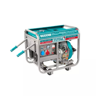 Total Diesel Generator, Three Phase 5kW 380V with 15L Fuel Tank, Air Cooling System TP450003