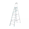 Total Household Ladder with 9 Steps, Aluminium Body THLAD06091