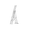 Total 3 Section Extension Ladder 3x9 Steps, Aluminium Body THLAD03391