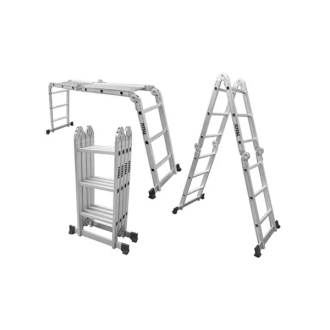 Total Multipurpose Aluminium Ladder 4x4 Steps THLAD04441