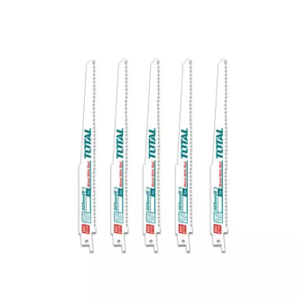 Total Reciprocating Saw Blades for Wood with Nail 225mm/9" 5pcs Set TRSB1111DF