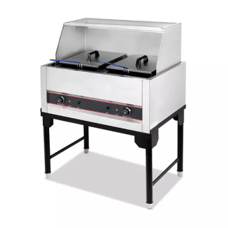 Generic Commercial Gas Fryer 21L+21L 2-Tank 2-Basket HGF-912