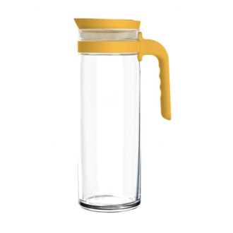 Ocean Jug Terra Pitcher Mimosa Yellow 1390ml – Stylish Glass Serve Pitcher for Water, Juice & Cold Beverages 3B2434901G0006