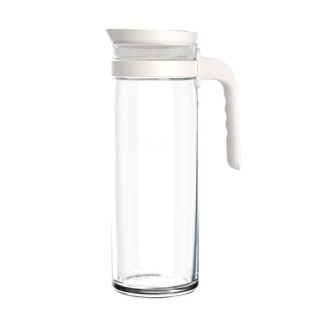 Ocean Jug Terra Pitcher Star White 1390ml – Stylish Glass Serve Pitcher for Water, Juice & Cold Beverages 3b2434901g0008