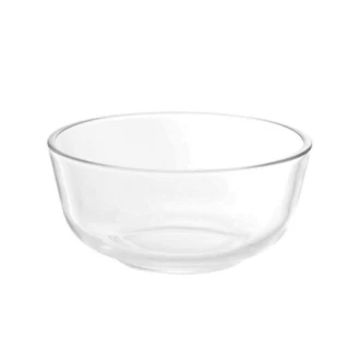Ocean Assurance Bow 1Pc l 4.5" – Elegant Clear Glass Serving Bowl for Desserts, Salads & Snacks 1P00723