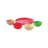 Cello Plastic Plate & Bowl Set Round Party 260 x 260 x 20 - 115 x 40mm 8pc Set (Pack of 3)