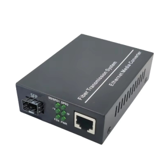 Fiber Optical Media Converter 1 Port SFP to 1 RJ45 Gigabit Optical Fiber Ethernet 10/100/1000M