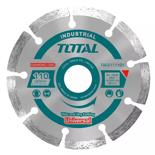 Total Dry Diamond Cutting Disc 4⅜&Quot; Tac2111101 1 Total Dry Diamond Cutting Disc 4⅜&Quot; Tac2111101