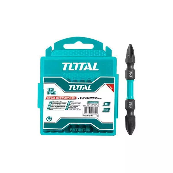 Total Screw Driver Bit Impact 65Mm 10Pcs Set Tacim16Hl133 1 Total Screw Driver Bit Impact 65Mm 10Pcs Set Tacim16Hl133