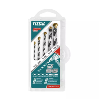 Total Drill Bit Set Masonry 5pcs TACSD5055