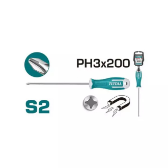 Total Phillips Screw Driver PH3 x 200mm THT26PH3200