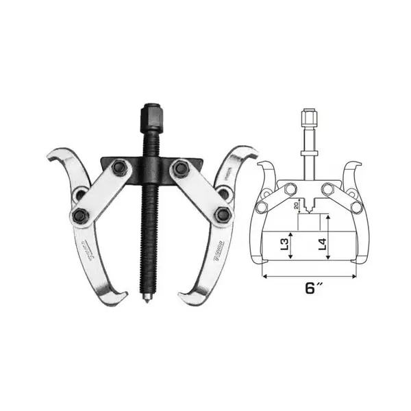 Total Gear Puller 2 Jaws 6&Quot; Thtgp266 1 Total Gear Puller 2 Jaws 6&Quot; Thtgp266