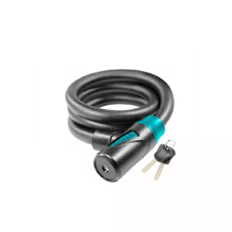 Total Bicycle Lock 20x1200mm with 2pcs Brass Keys TBK12012