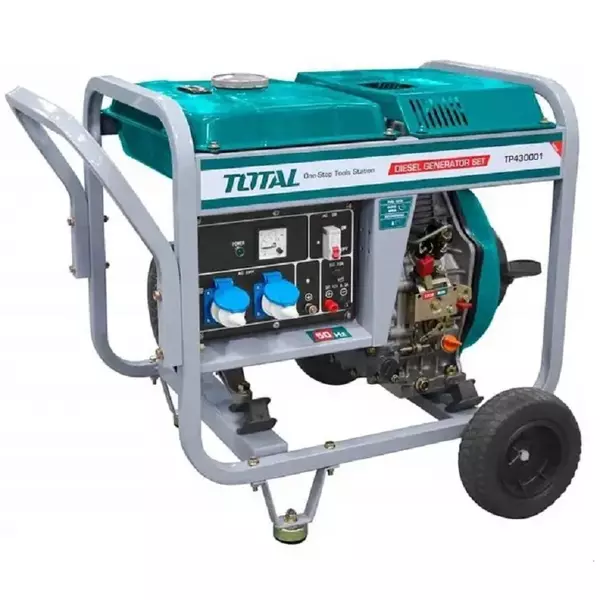 Total Diesel Generator 3Kw Single Phase Pull Start Tp430001-8 1 Total Diesel Generator 3Kw Single Phase Pull Start Tp430001-8