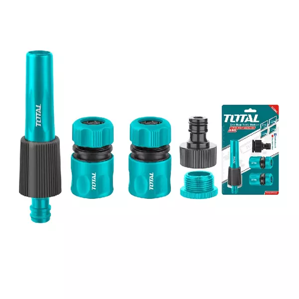 Total Garden Water Hose Nozzle Set 5Pcs Thhcs05122 1 Total Garden Water Hose Nozzle Set 5Pcs Thhcs05122