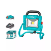 Total Cordless Portable LED Work Lamp 20W with 1pcs 20V 2.0AH Battery & Charger TWLI20258