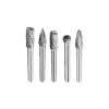 Total Drill Bit Tungsten Carbide Rotary Burrs Set for Shaping, Grinding, The Removal of Sharp Edges, and Excess Material (5pcs Set) TAKC0651