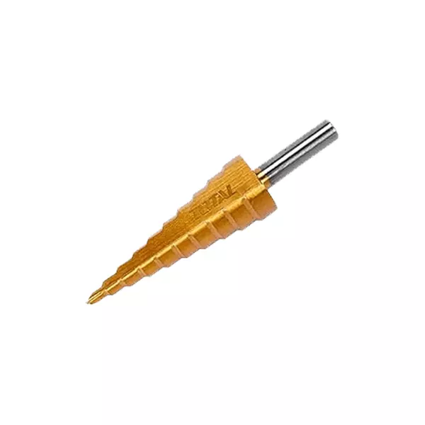 Total Drill Bit Step Drill Bit Wood, Metal, Plastic And Many Other Materials 4-22Mm Tac8242201 1 Total Drill Bit Step Drill Bit Wood, Metal, Plastic And Many Other Materials 4-22Mm Tac8242201