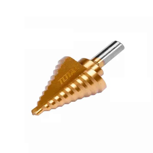 Total Drill Bit Step Drill Bit Wood, Metal, Plastic And Many Other Materials 6-35Mm Tac8263501 1 Total Drill Bit Step Drill Bit Wood, Metal, Plastic And Many Other Materials 6-35Mm Tac8263501