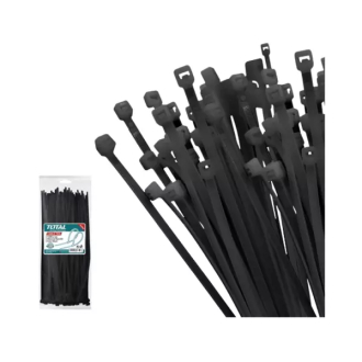 Total Cable Ties 200 x 3.6mm Black (100pcs Set) THTCTB20036
