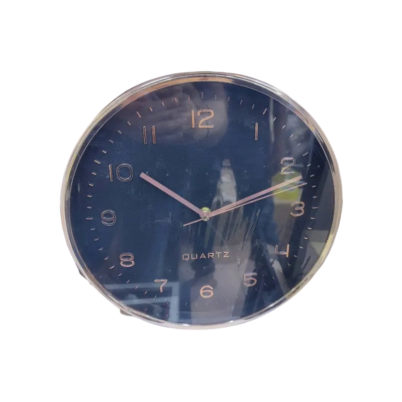 Generic High Quality Fashionable/Elegant Simple Design Medium Size Battery Operated Round Shaped Analog Silent Quartz Wall Clock Black/Bronze N78626 2 Generic High Quality Fashionable/Elegant Simple Design Medium Size Battery Operated Round Shaped Analog Silent Quartz Wall Clock Black/Bronze N78626