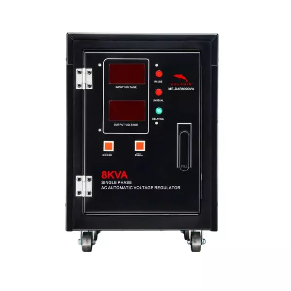 Dolphin Digital Stabilizer 8Kva Single Phase, Relay Type, Digital Display 1 Dolphin Digital Stabilizer 8Kva Single Phase, Relay Type, Digital Display
