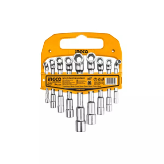 Ingco Socket Wrench L-Angled 9pcs Set LASWT0901