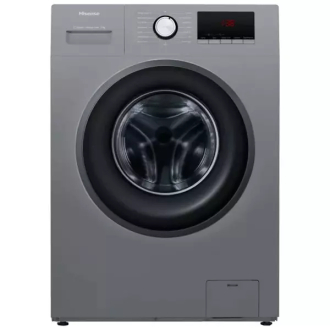 Hisense Washing Machine 9kg Steam Care, Front Load, LED Display, Time Delay, Energy Efficient, Snowflake Drum, Titanium WFPV9012MT